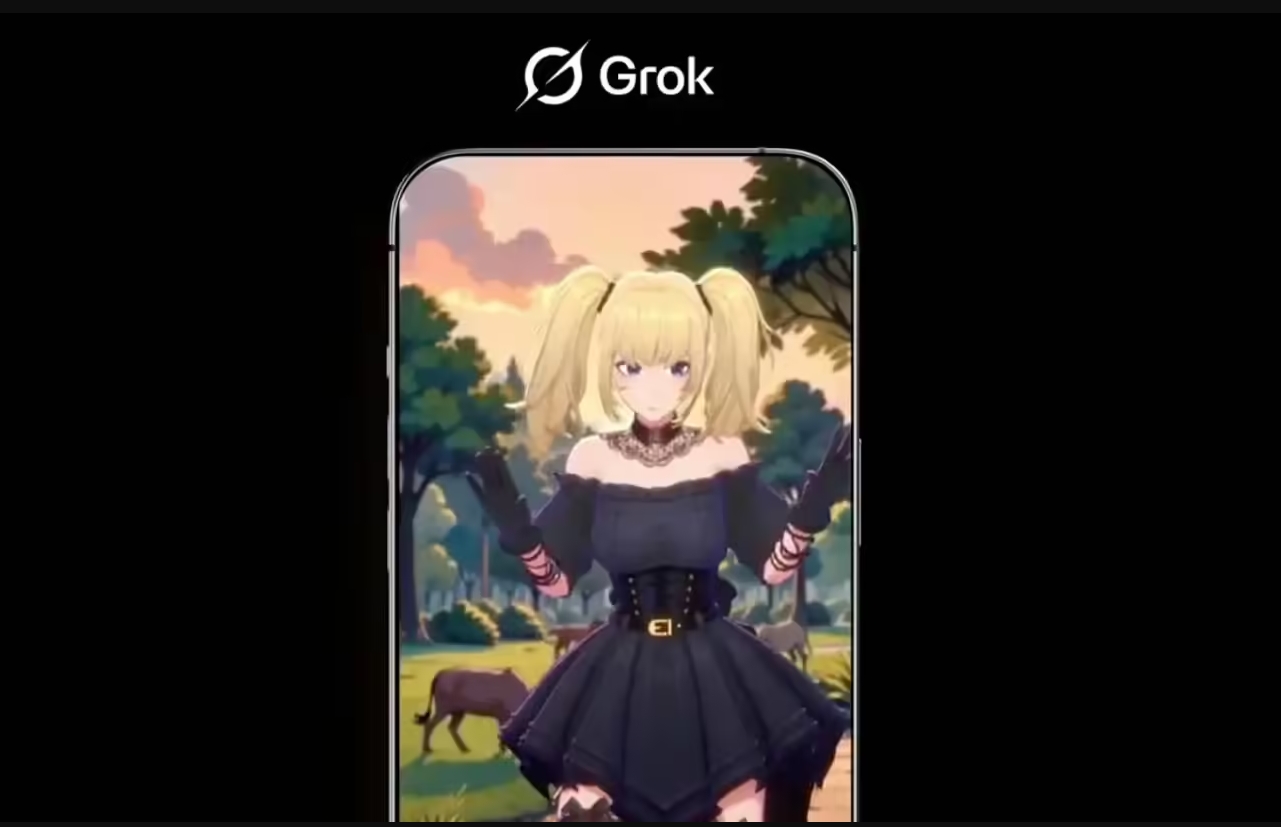 马斯克宣布 Grok 上线动漫 AI 伴侣功能，部分免费用户亦可试用