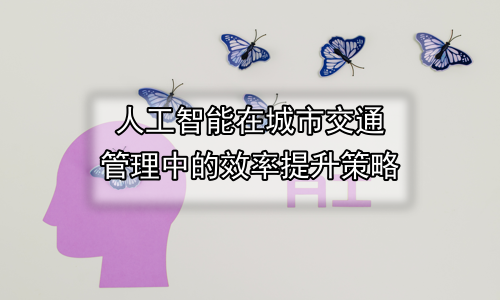 人工智能在城市交通管理中的效率提升策略